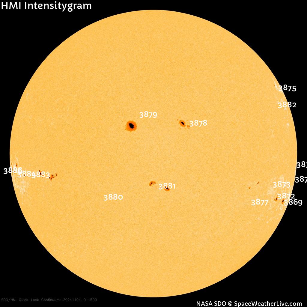 Sunspot regions