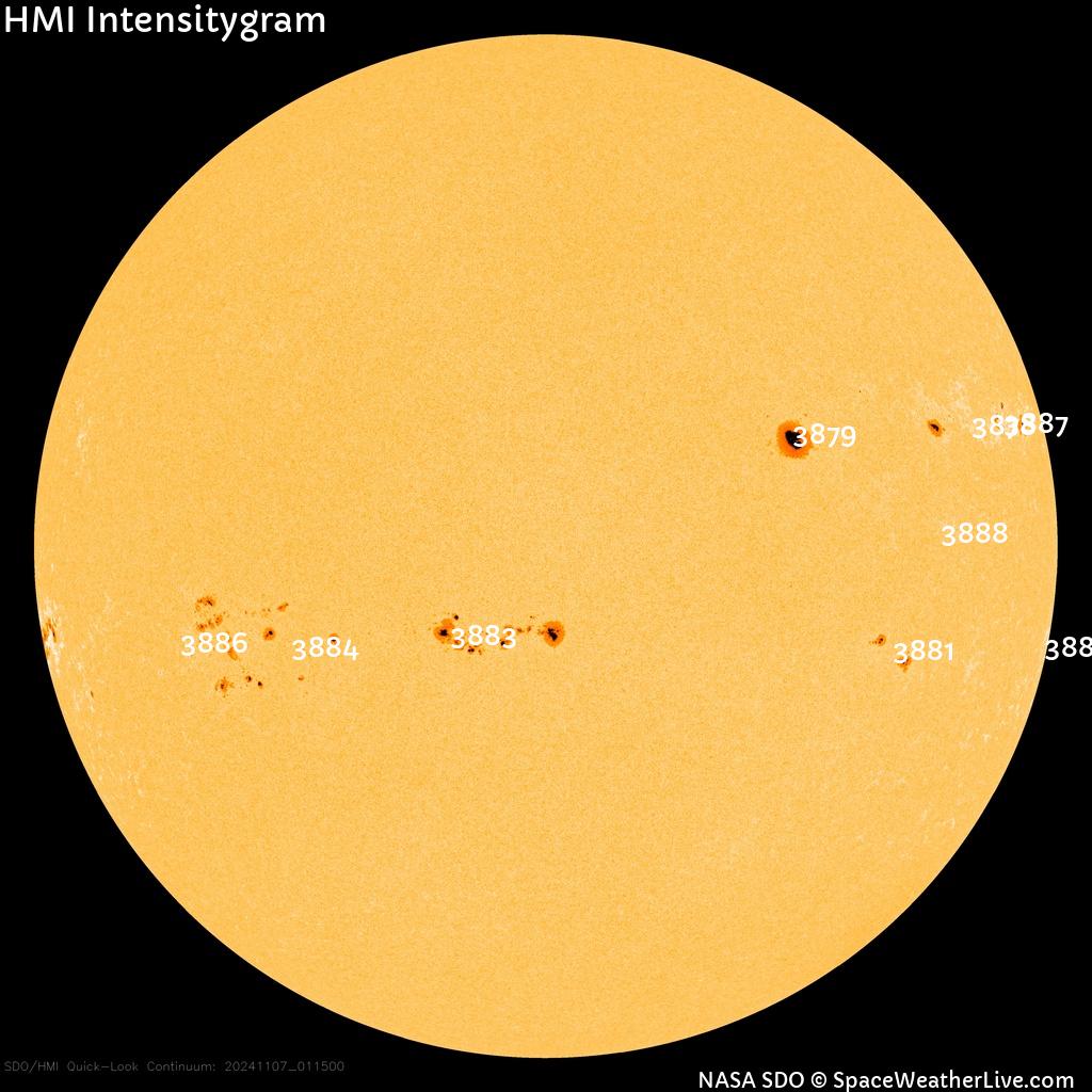 Sunspot regions