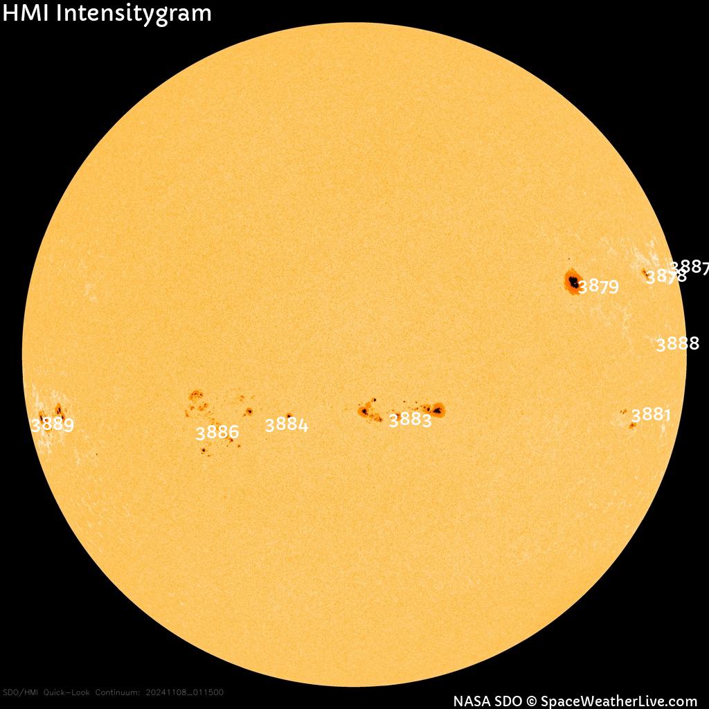 Sunspot regions