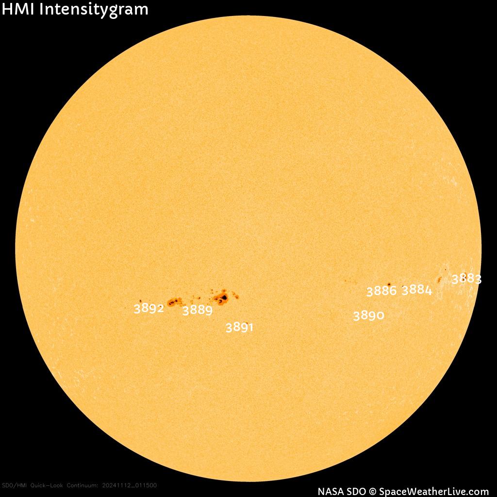 Sunspot regions