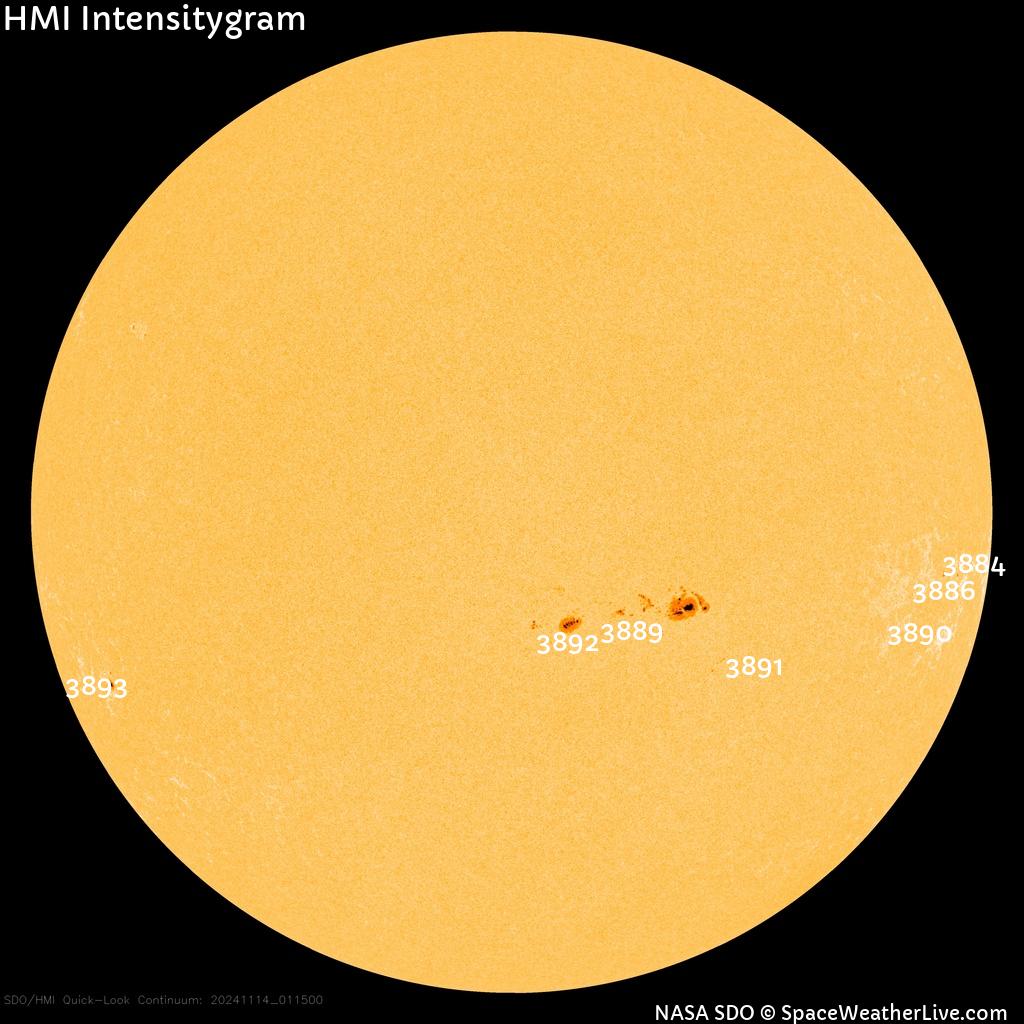 Sunspot regions