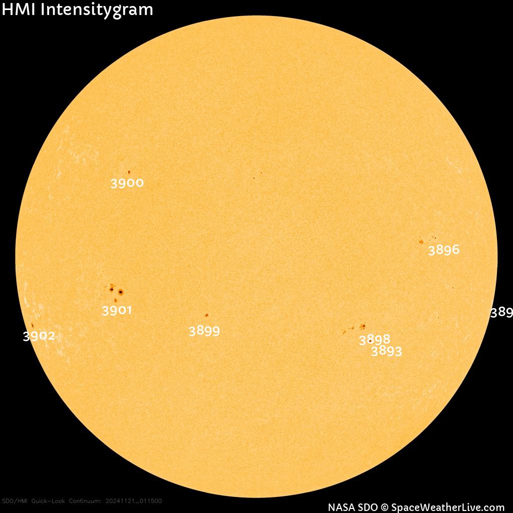 Sunspot regions