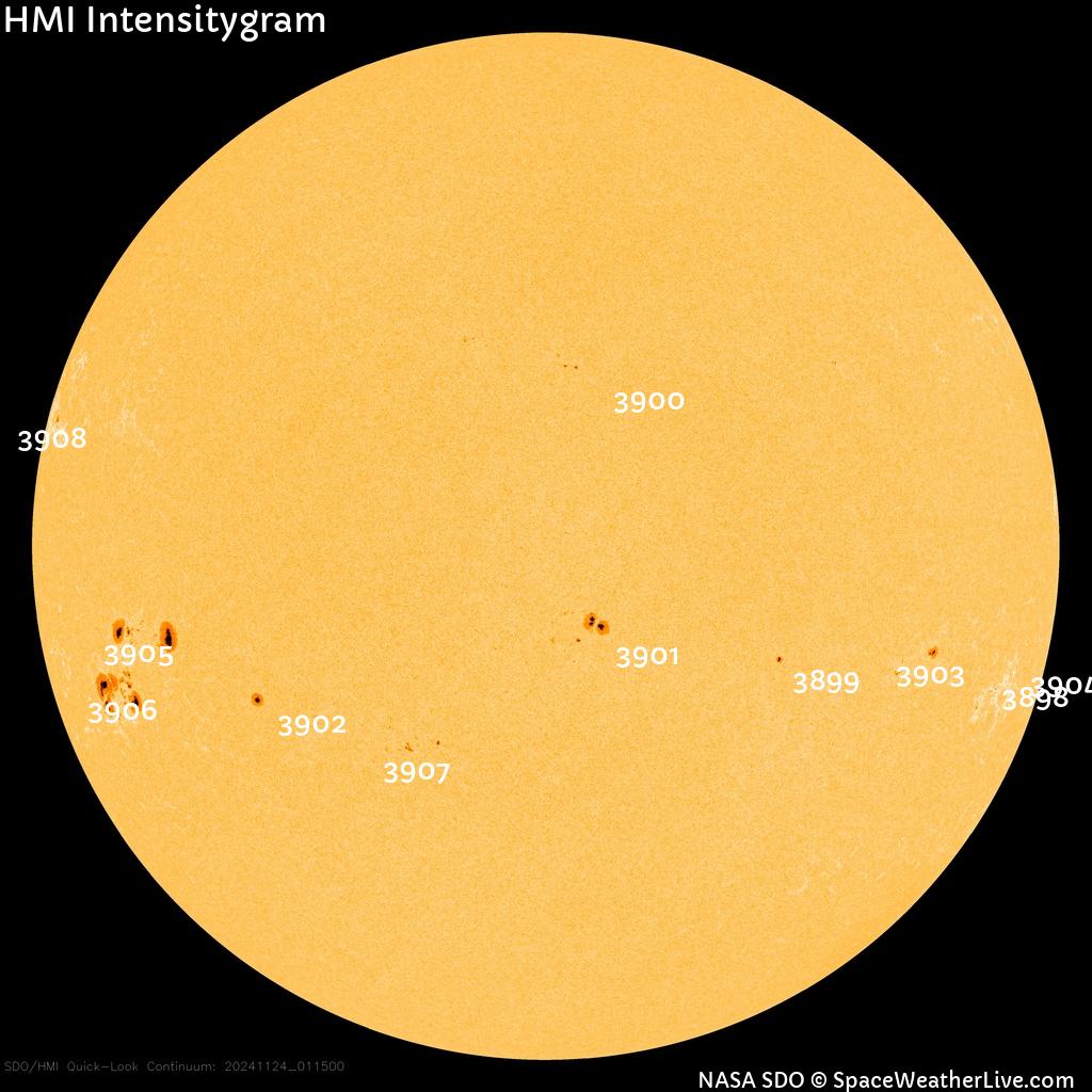 Sunspot regions