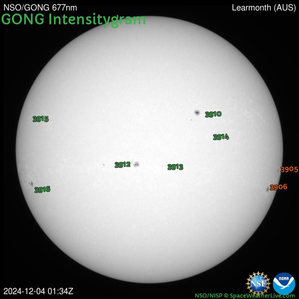 Sunspot regions