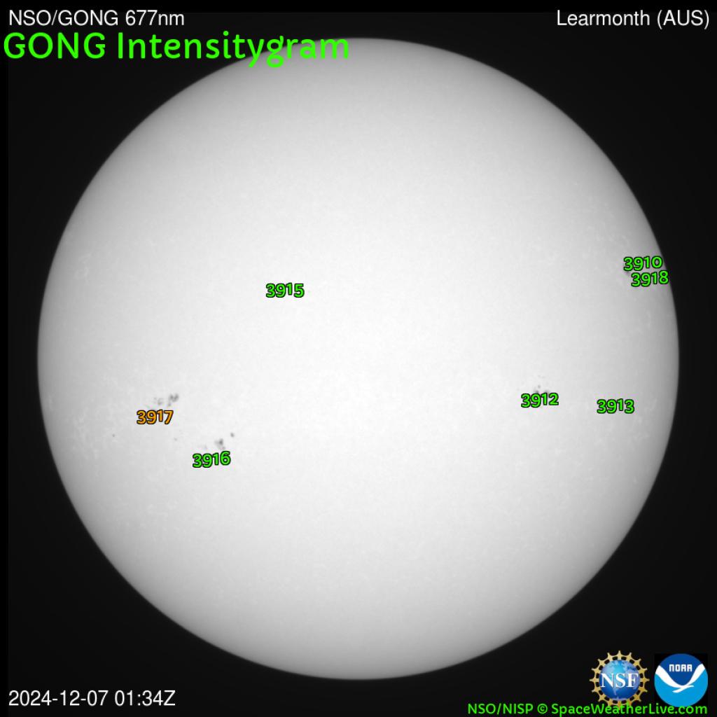 Sunspot regions