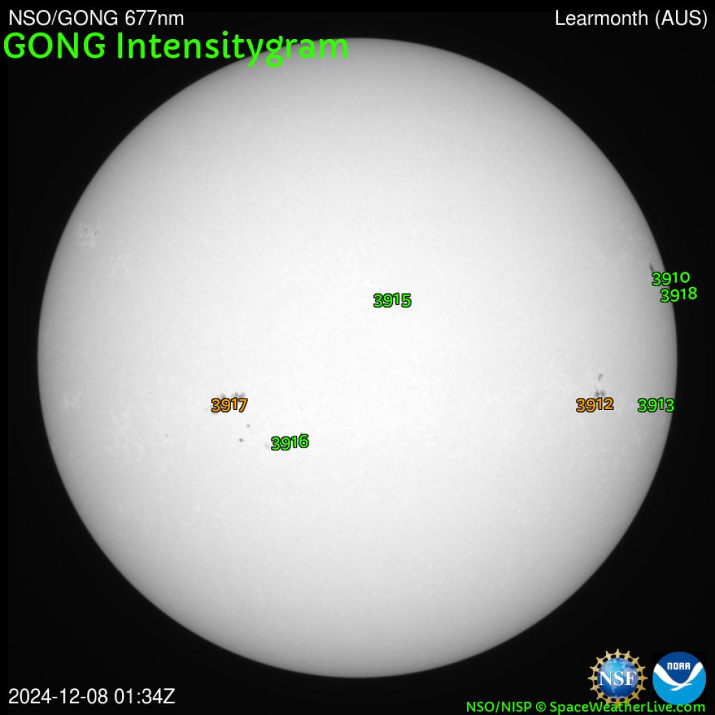 Sunspot regions