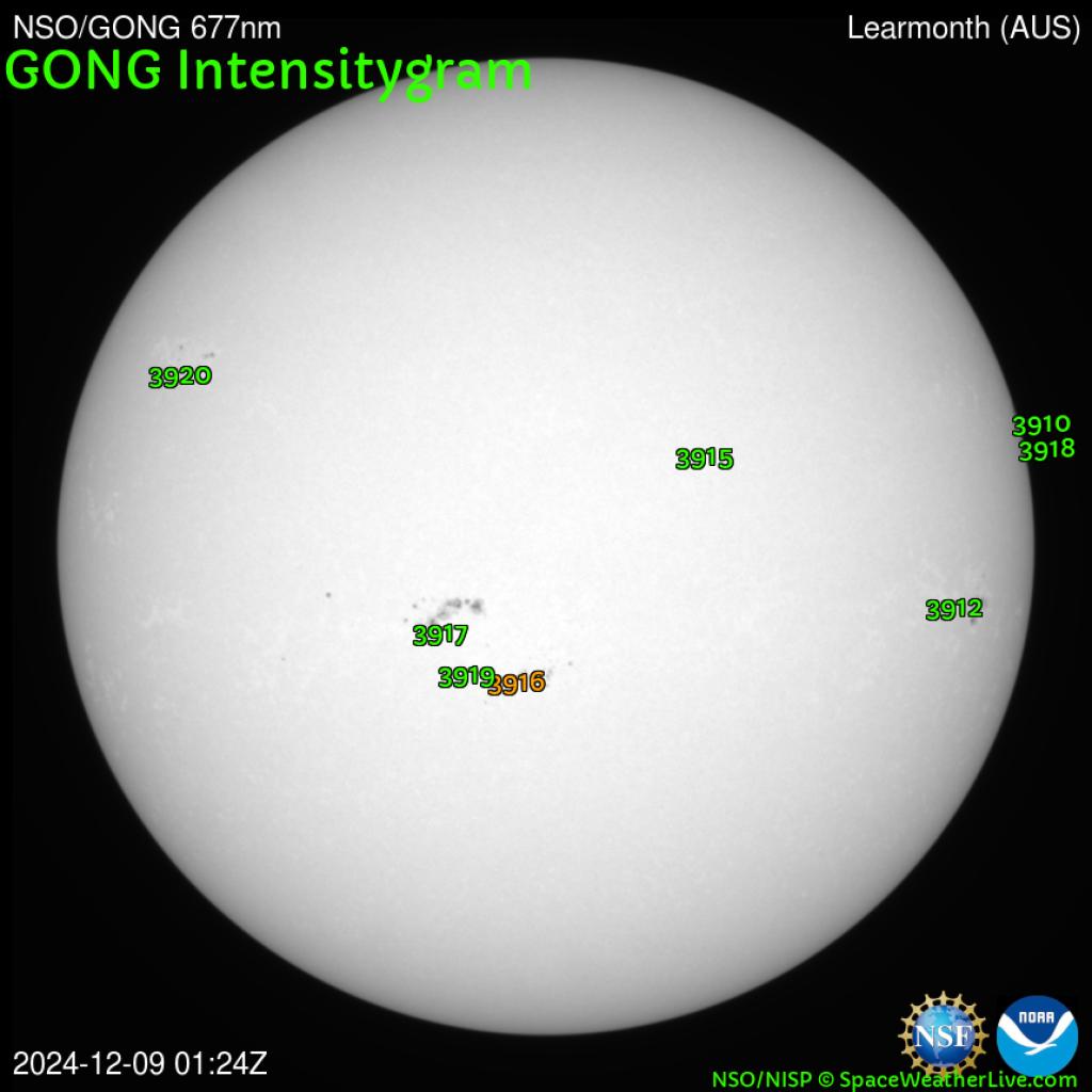 Sunspot regions