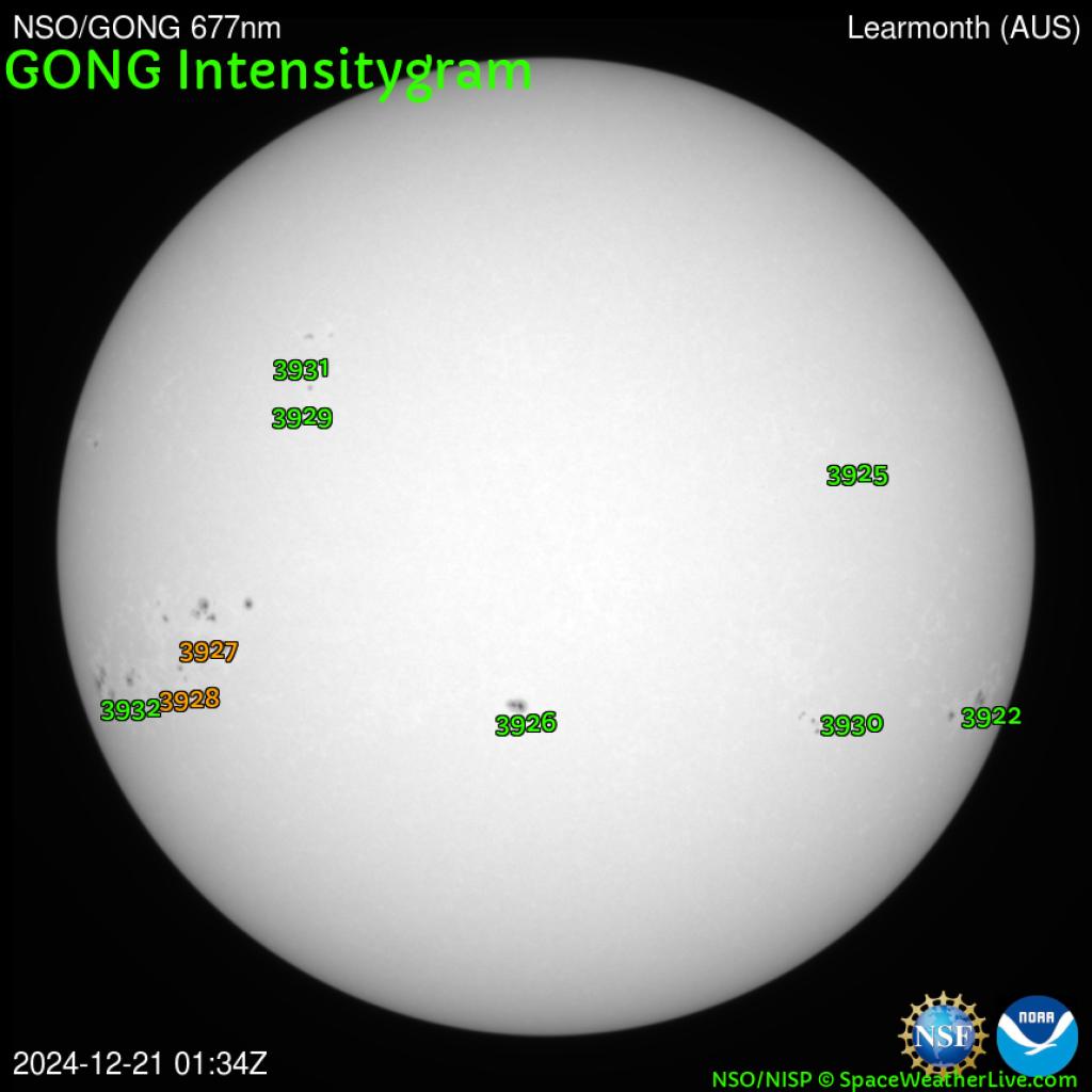 Sunspot regions