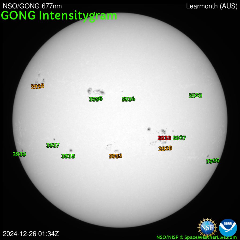 Sunspot regions