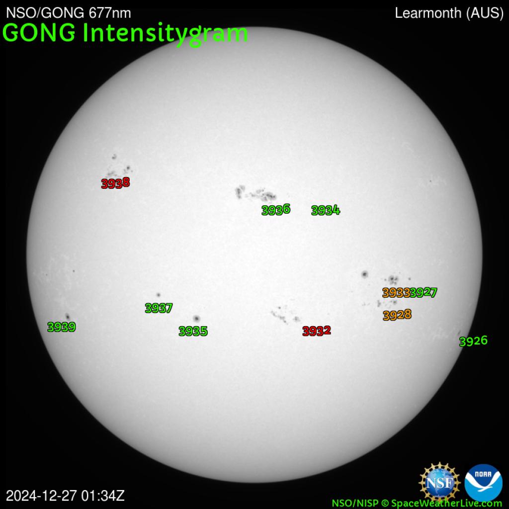 Sunspot regions