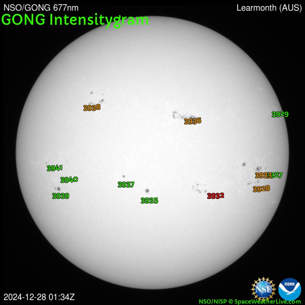 Sunspot regions