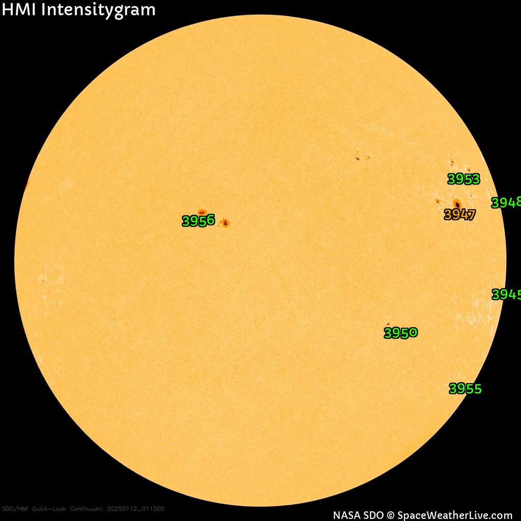 Sunspot regions