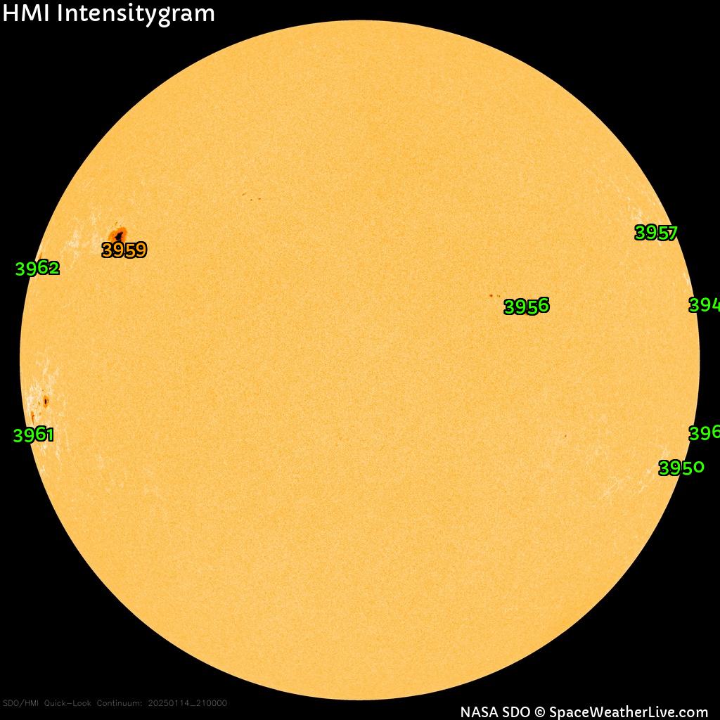 Sunspot regions