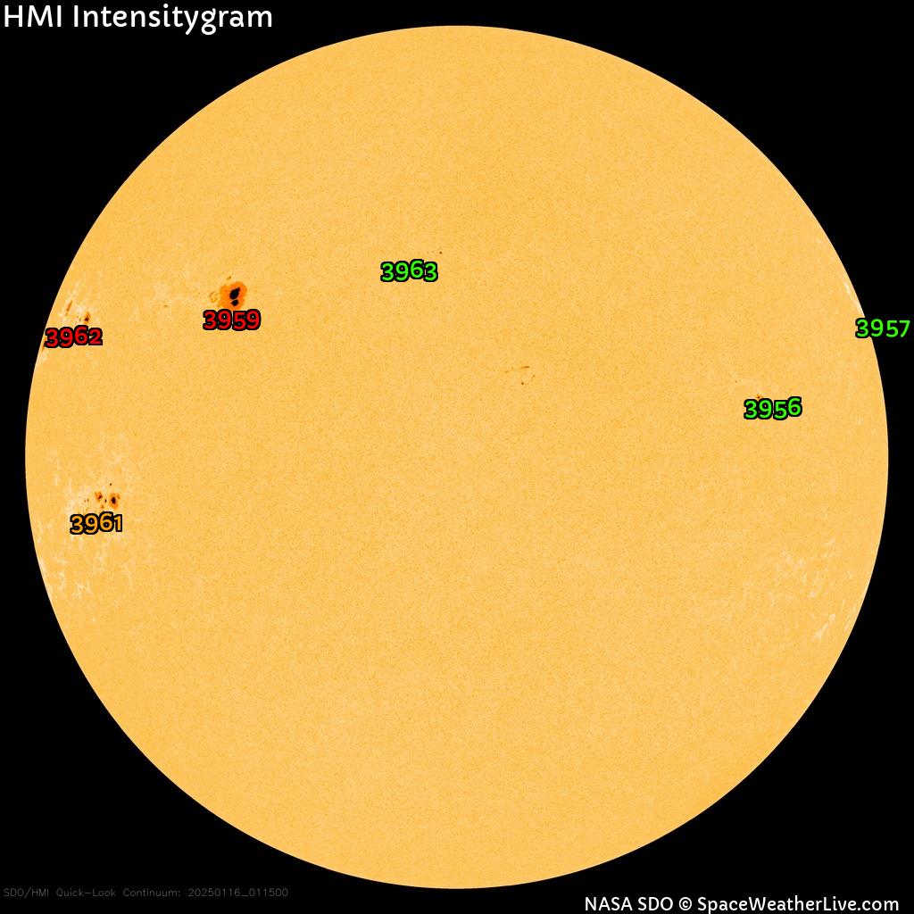 Sunspot regions