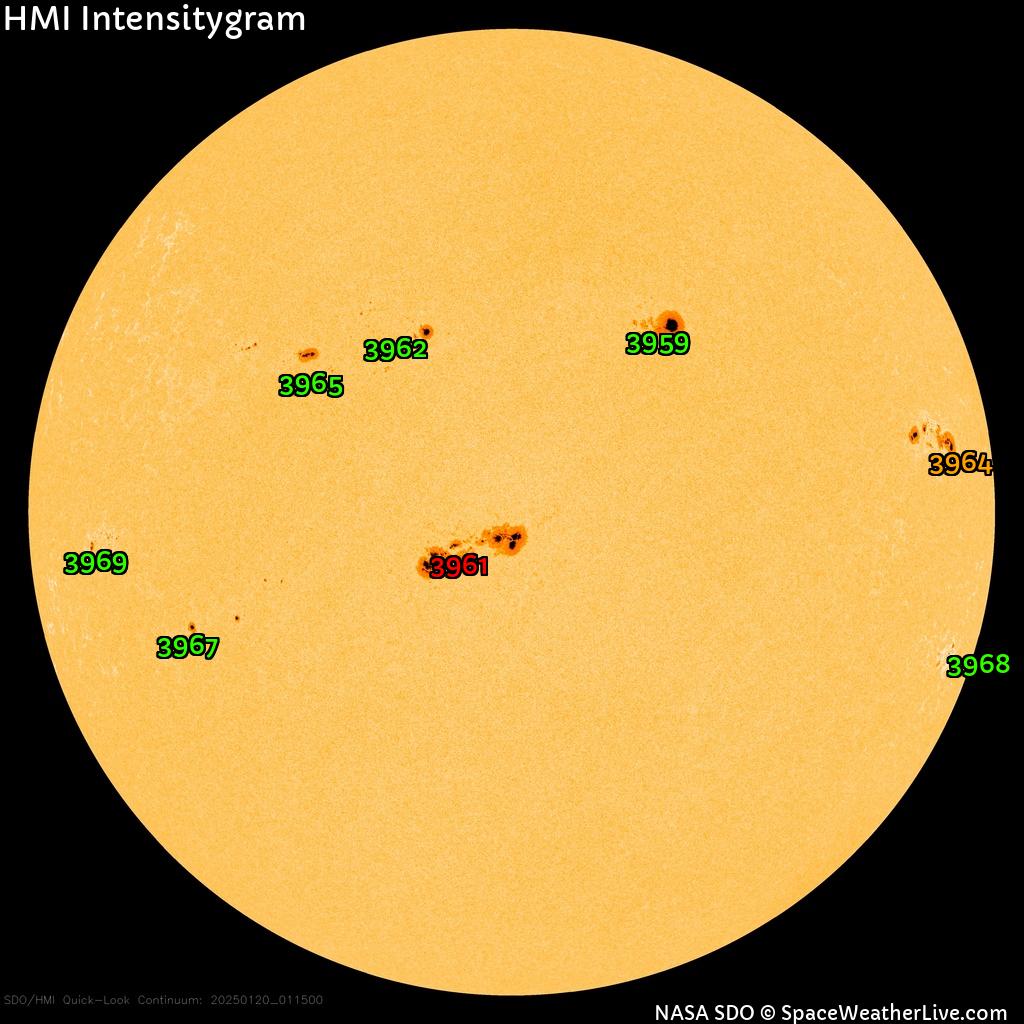 Sunspot regions