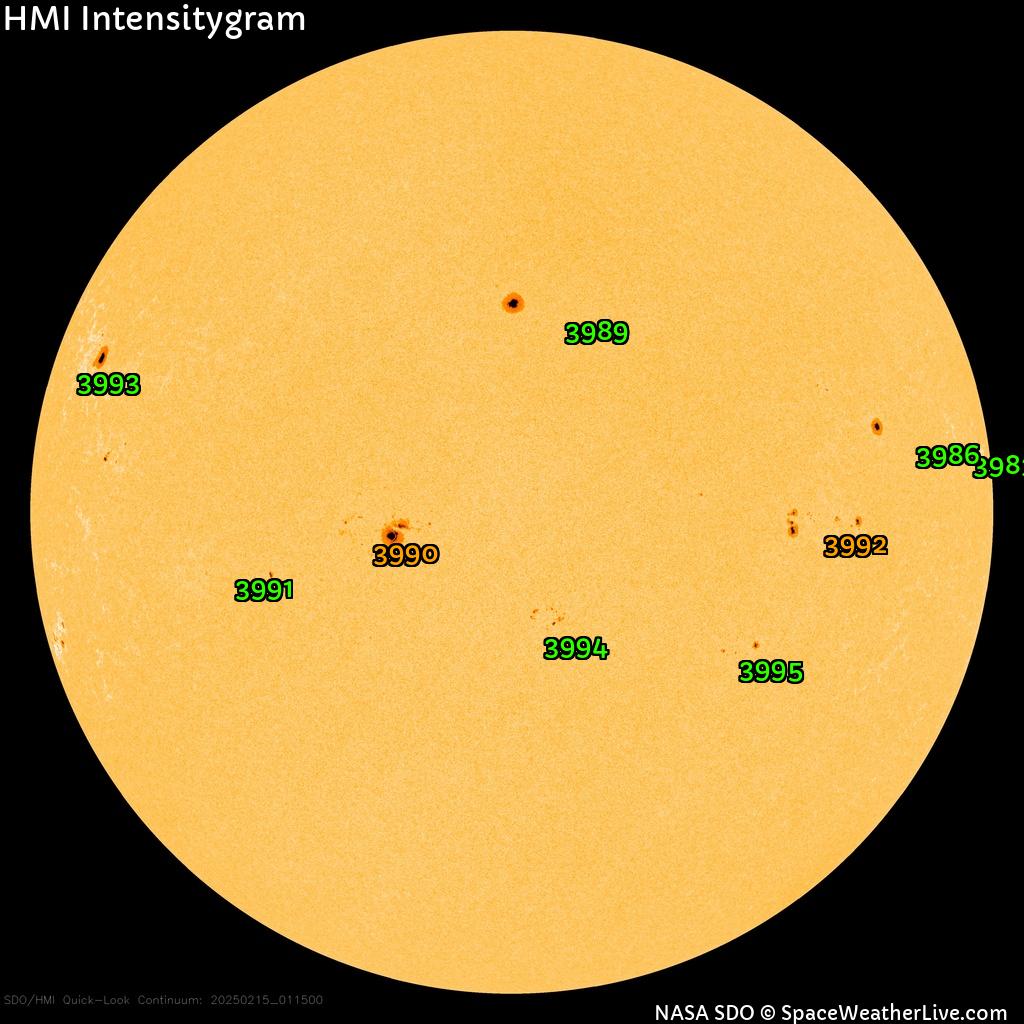 Sunspot regions