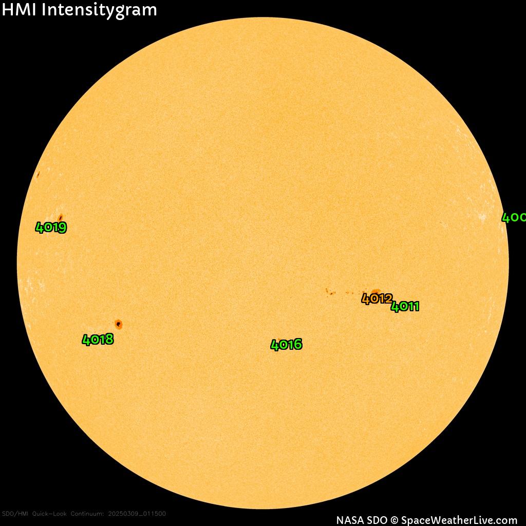 Sunspot regions