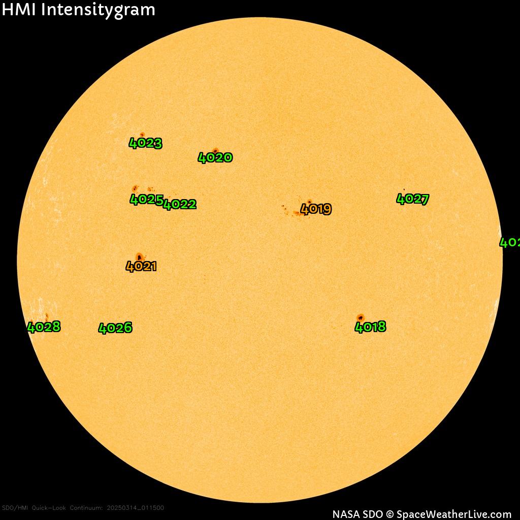 Sunspot regions