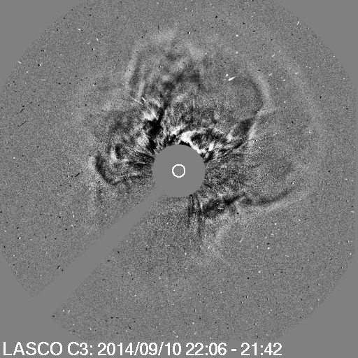 First LASCO C3 frame