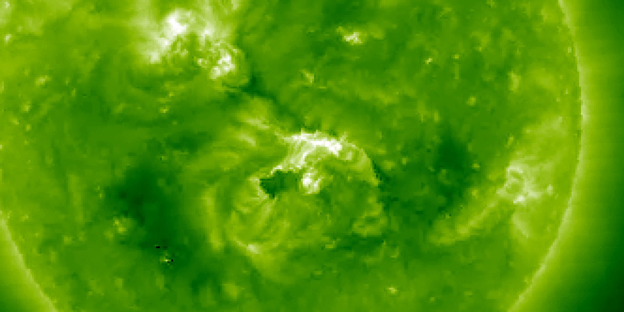 Double far side eruption