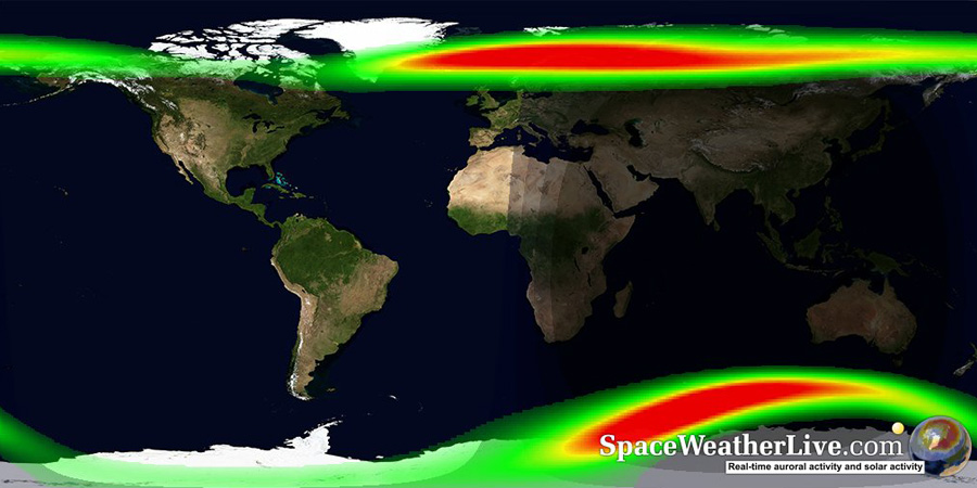 G3 geomagnetic storm watch due to CME passage