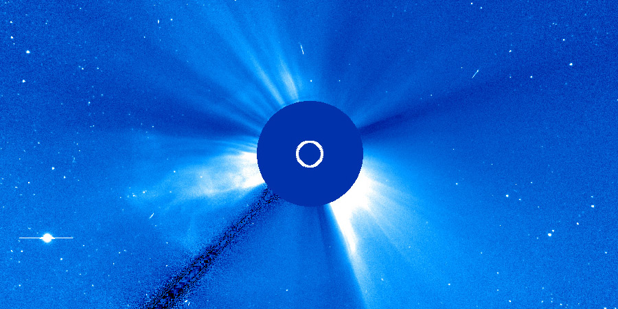 M6.9 coronal mass ejection, G1 geomagnetic storm watch